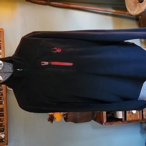 Spyder Woman's Fleece  3/4 zip up black  medium